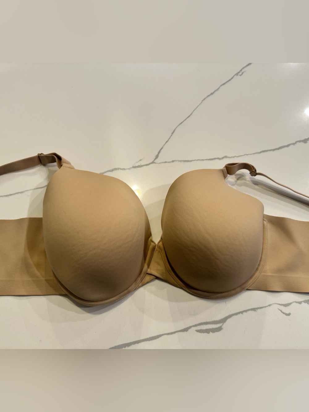 Cacique Lightly Lined Full Coverage Bra 42D Nude Beige